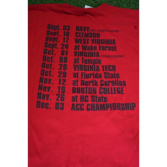 Fruit of The Loom T Shirt Mens XL Red Football 2005 Fear The Turtle Graphic Logo - Picture 5 of 9